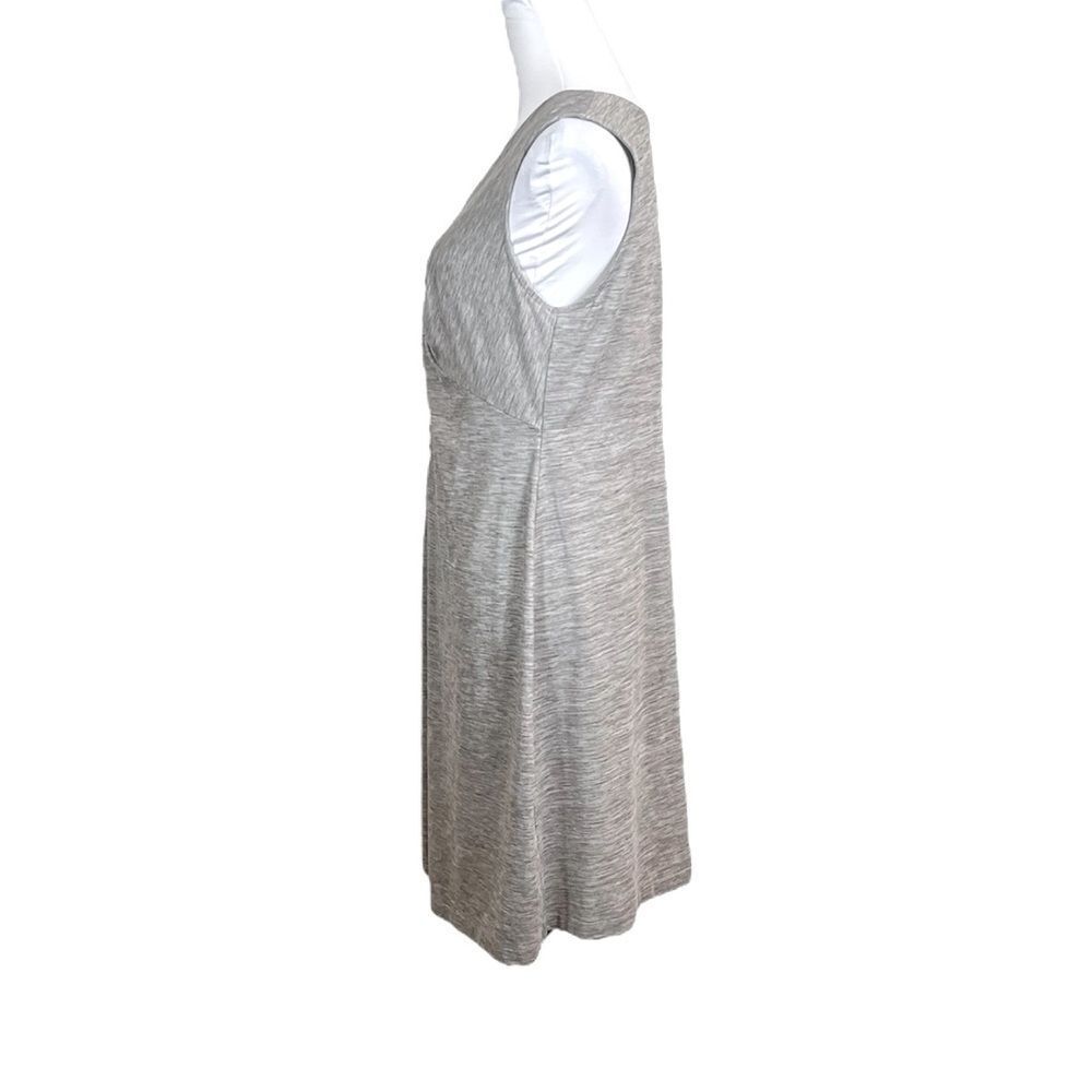 Eddie Bauer Women's Sleeveless V-Neck Heather Gray Dress, Size L - Picture 3 of 8
